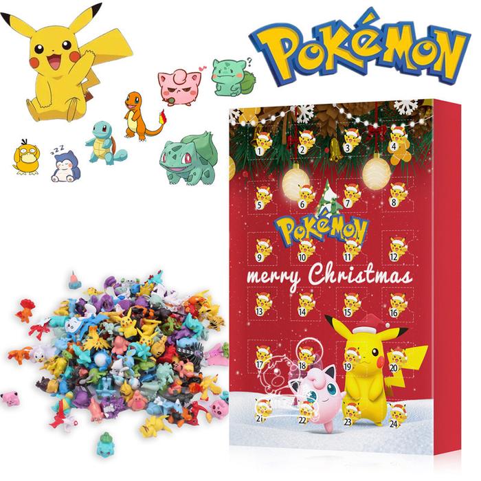 24 Buah Pokemon Hadiah Selamat Natal Kotak Misteri Tokoh Anime