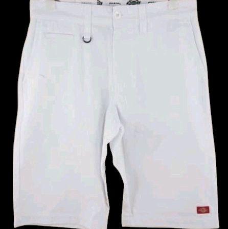 Dickies Celana Pendek Flat Front Work Pant Original White Pria Bahan Katun Nyaman Ukuran L 34-58 x 4