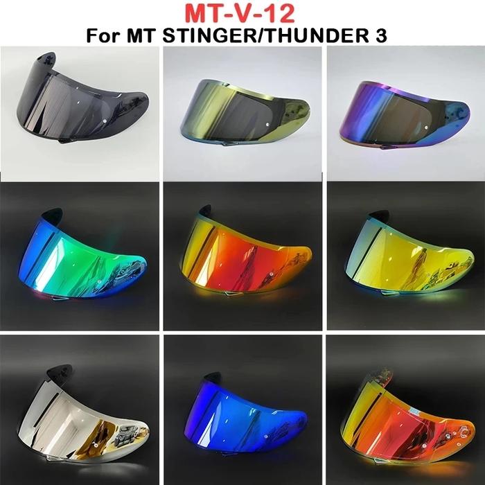 MT-V-12 helmet shield for MT STINGER helmet and MT THUNDER 3 helmet MT Replacement parts THUNDER 3SV