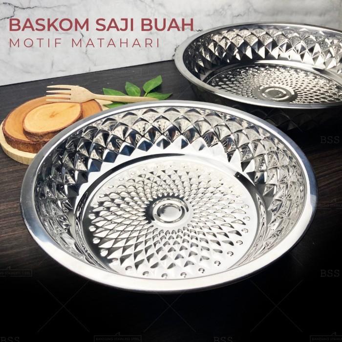 Piring Bulat Motif Matahari Piring Bahan Tebal Piring Buah Sayur