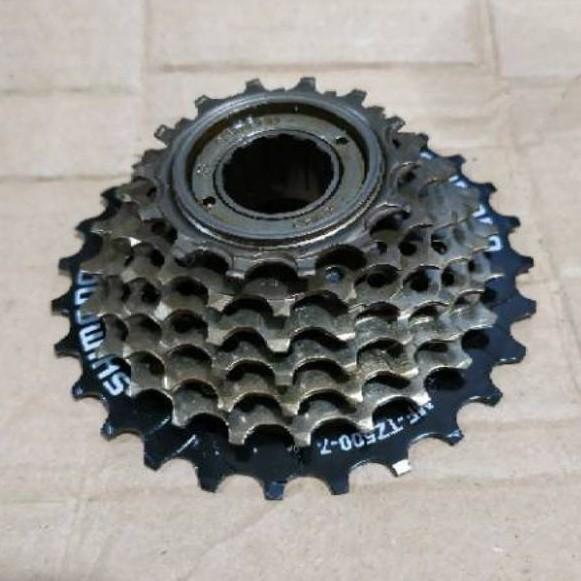 "Jual Produk sproket ulir sprocket drat 7speed shimano tz500 28T ''