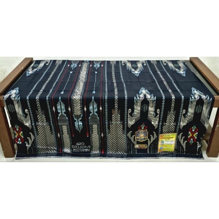 Sarung Tenun Sutra Exclusive Mustamin 420 Full Sutra Premium mewah dan elegant