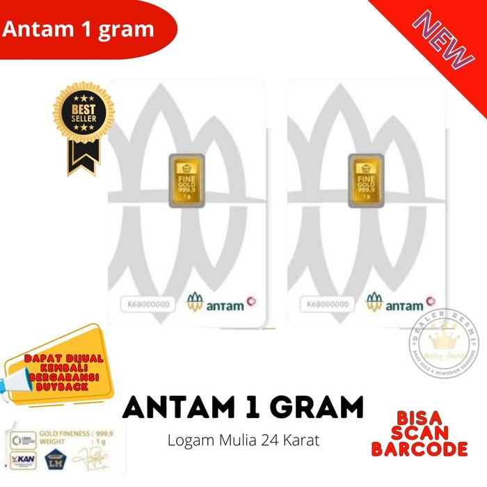 EMAS ANTAM LOGAM MULIA 1 GRAM Certicard