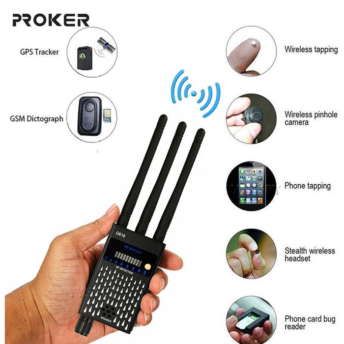Proker Detektor 3 Antena Anti Mata-mata RF CDMA Pencari Sinyal untuk