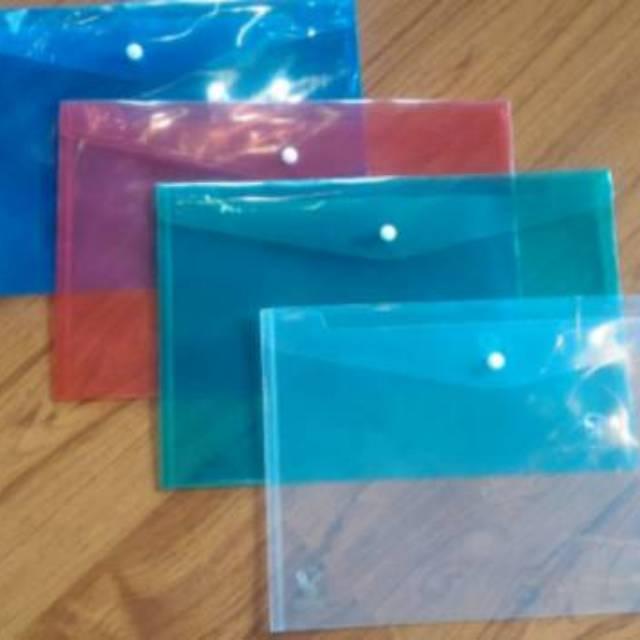 MAP PLASTIK KANCING BESAR F4 ISI 12 PCS /PLASTIC MAP
