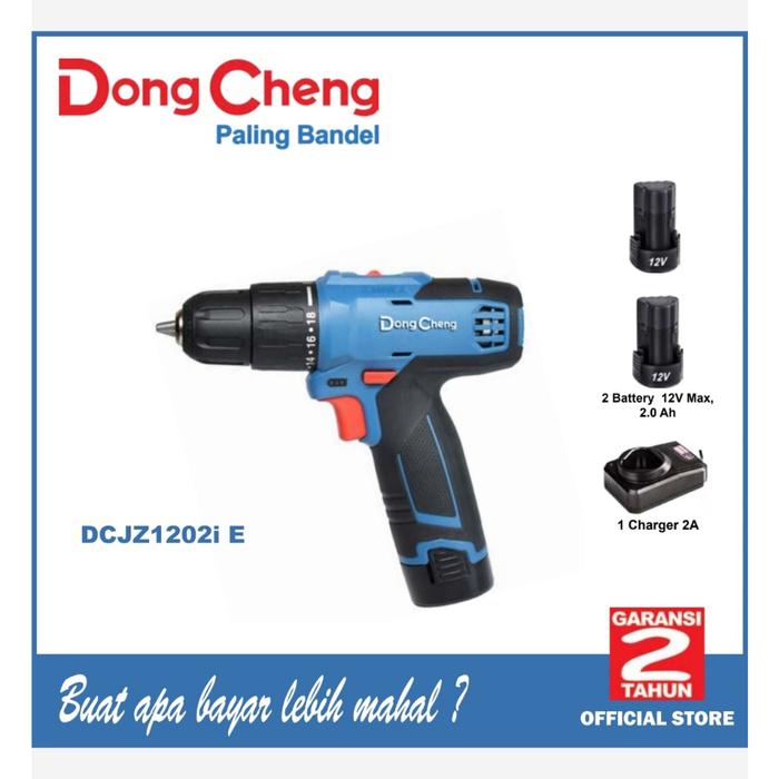 DONG CHENG DCJZ1202i Bor Baterai 12V Cordless Impact Drill / DONGCHENG