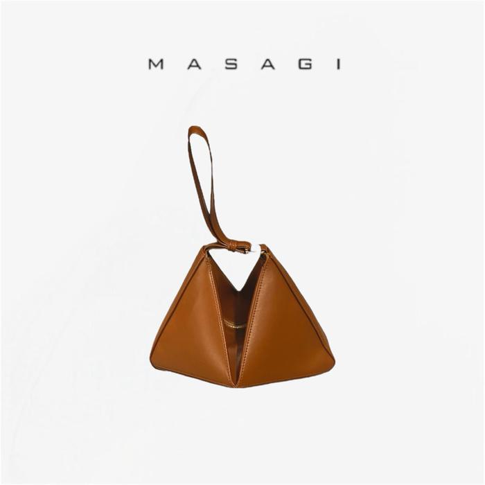 "Temu two Sling" Caramel MASAGI Macro Bag PU Leather