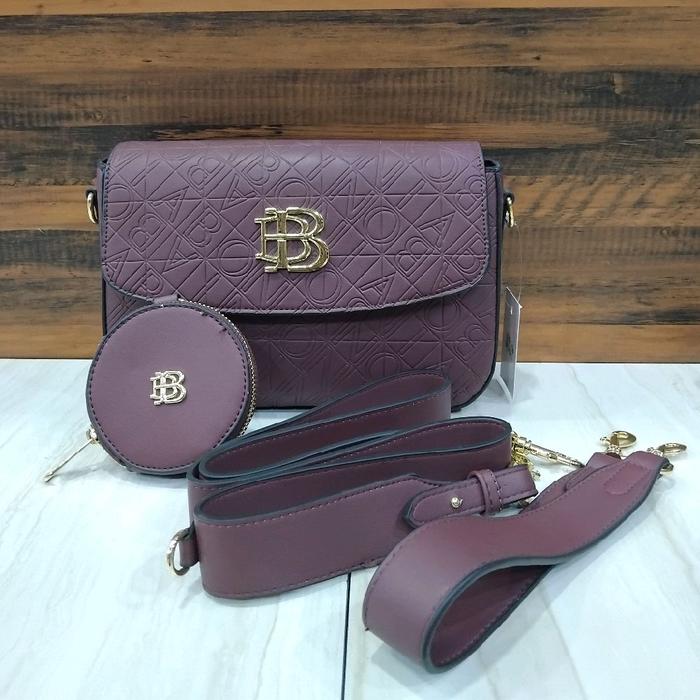 BONIA Tas Selempang Wanita 2 in 1 Include (Dompet, tali pendek & panjang)