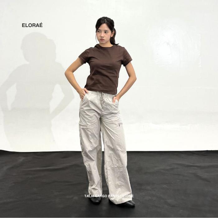 ELORAE Talia Cargo Pants Nylon | Celana Baggy Cargo Trekking Cepat Kering