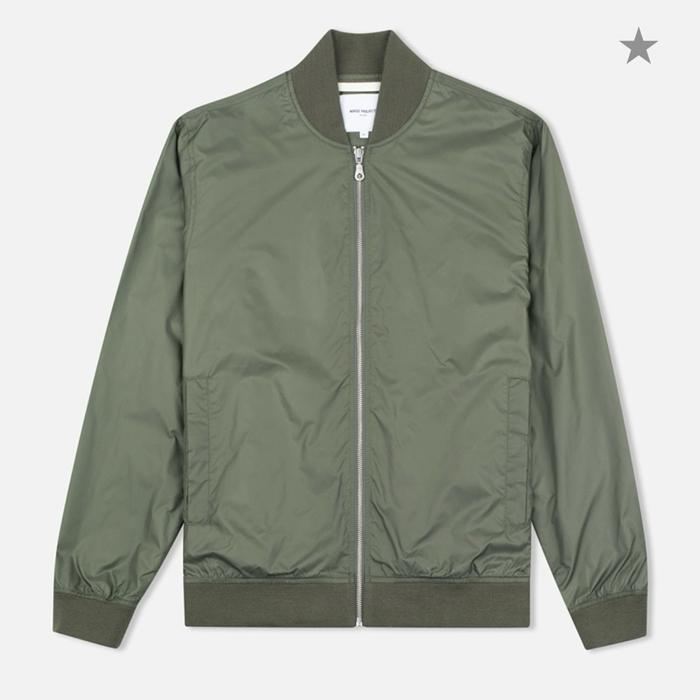 Brand New - Norse Projects - Ryan Light Ripstop Bomber Jacket - Olive Green - Size M fit L - As worn