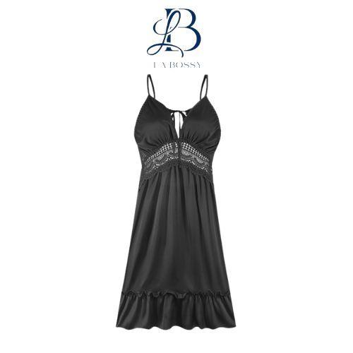 La Bossy Fashion Lingerie Set Malam Elegan Daster Tidur Wanita Premium Minimalis BT006