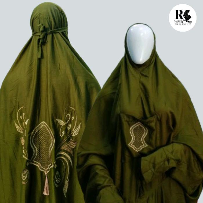 mukena tarim rayon bordir terompah