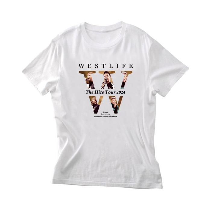 Kaos Band Westlife The Hits Tour Konser Reunion back home Oversize Tshirt