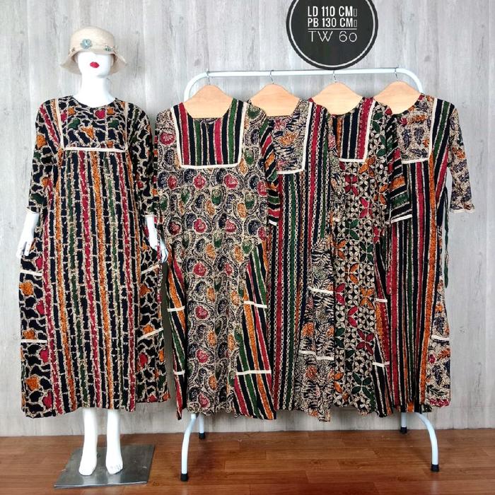 sekdres daster rani colet garis atas/bawah asmahan TW60 dw