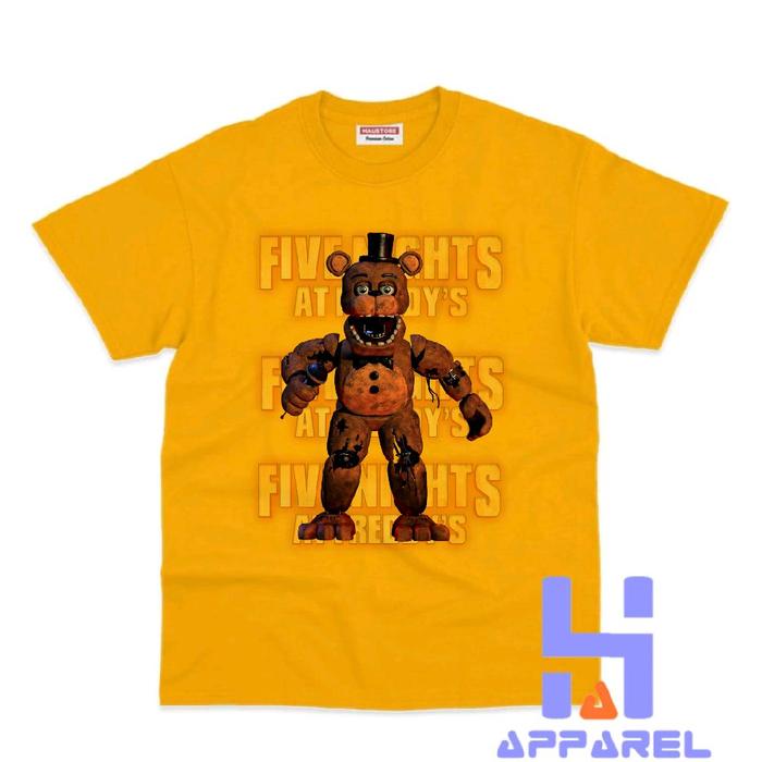 BAJU ANAK KAOS ANAK FNAF FIVE NIGHTS AT FREDDY'S FREDDY FAZBEAR FNAF