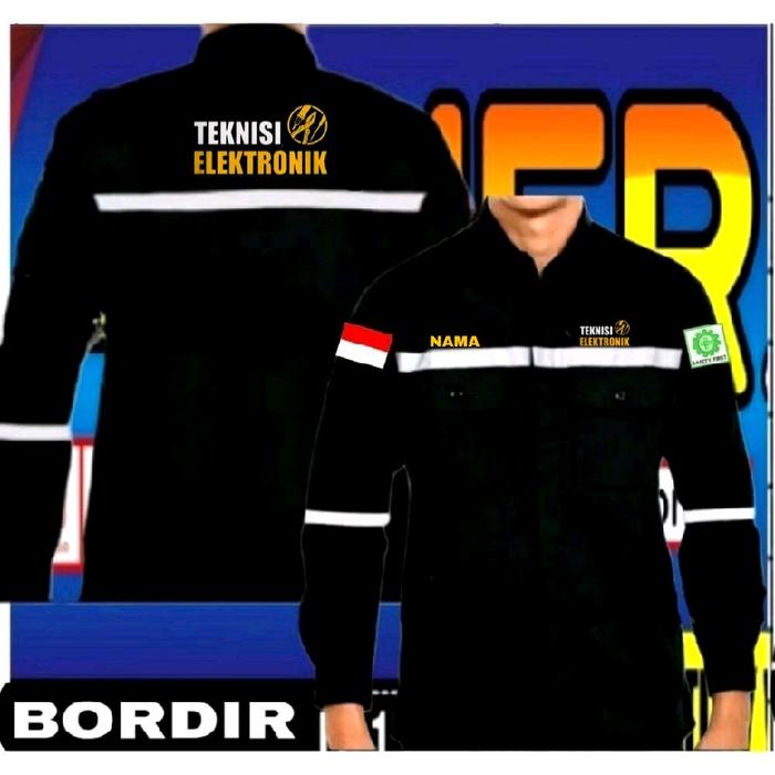 wearpack atasan kemeja teknisi elektronik baju teknisi elektronik seragam teknisi elektronik Pdh tek