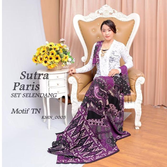KAMEN SET SELENDANG WANITA BALI / MOTIF TEROMPET NAGA / SETELAN KEBAYA WISUDA TRADISIONAL 2025