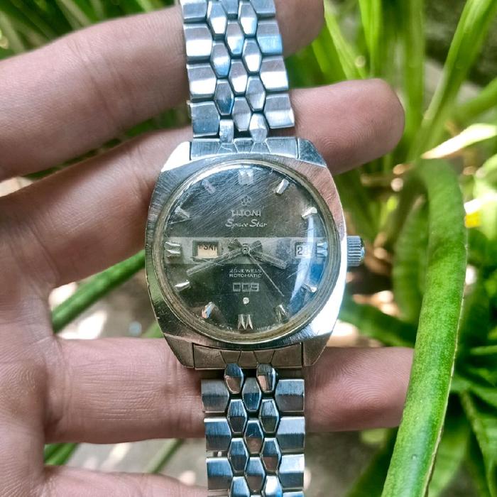 Jam Tangan Vintage Titoni Space Star Rotomatic Original
