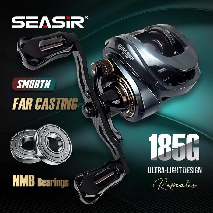 Seasir Repeater Baitcasting Reel UlLight 7.3:1 HS Ratio NMB Bearings
