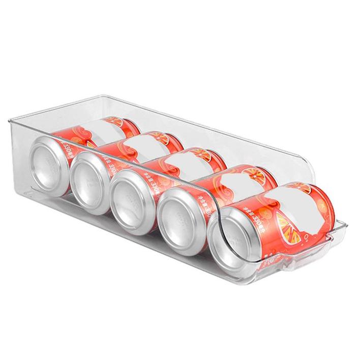 Rak penyimpanan dapur, wadah Organizer Soda kulkas, botol minuman,