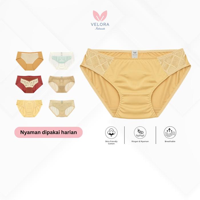 Velora Celana Dalam Vivian CD Traveling cepat kering Anti gerah Size S M L XL
