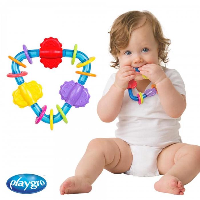 MAI567 MAINAN RATTLE PLAYGRO SPINNING TRIANGLE RATTLE