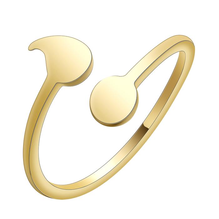 Stainless Steel Mini Dot Ring Dot & Comma Ring Semicolon Everyday Jewelry for Men and Women