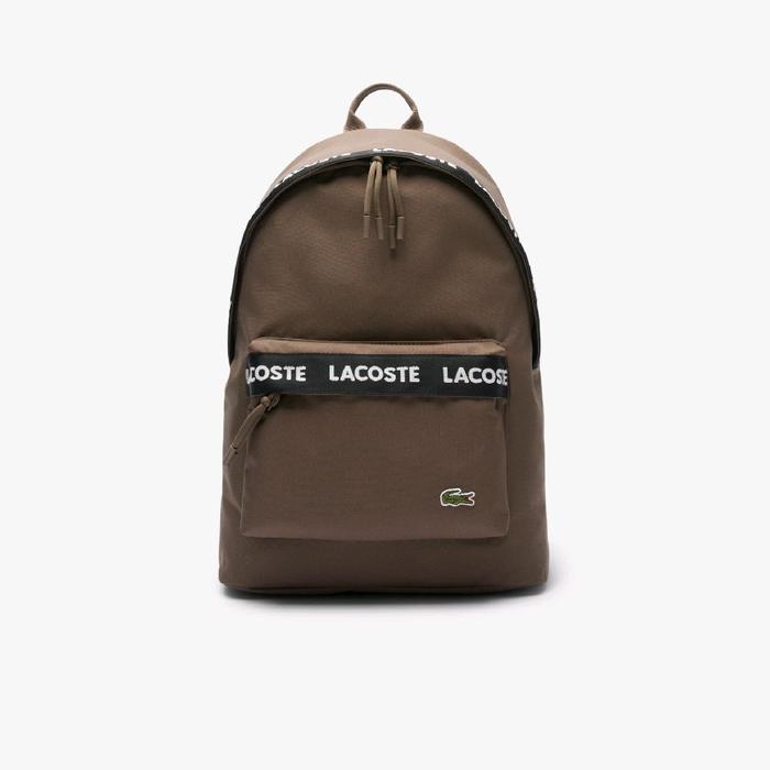 Lacoste Unisex Neocroc Backpack Tas Ransel Pria / Wanita - Grey