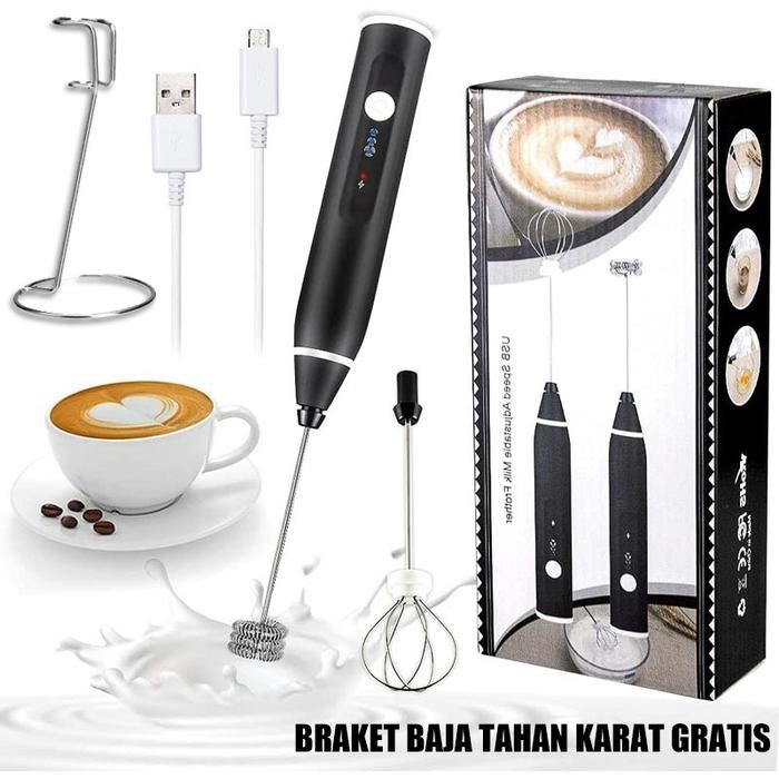 Alat Kocok Telur Elektrik Pengaduk Kopi Elektrik Cappuccino Maker Mini Electric Hand Mixer Pengocok 