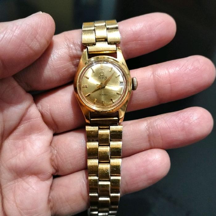 Arloji Wanita Titus Geneve Vintage Swiss | Manual | 21 Jewels