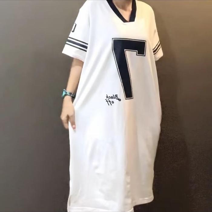 DRESS JUMBO KAOS BABY TERRY ANGKA 7