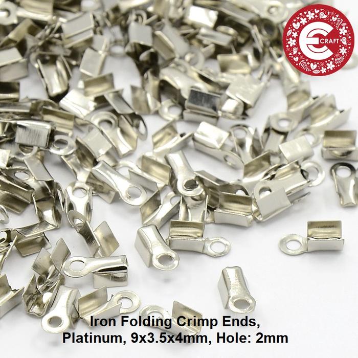 JEPITAN TALI UKURAN 9x3.5x4mm PLATINUM & GOLD