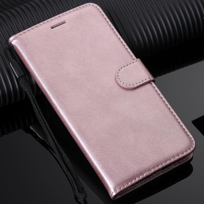 Coque Card Slot For Case OPPO A73 F5 F7 F9 R17 Solid Color Lovely