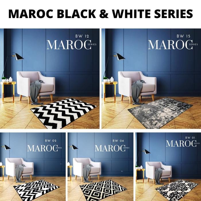 Karpet MAROC 100x150 Monokrom Karpet Minimalist