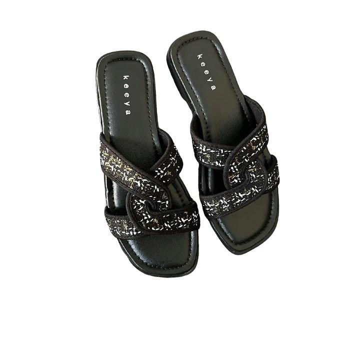 Sandal teplek channel terbaru terlaris