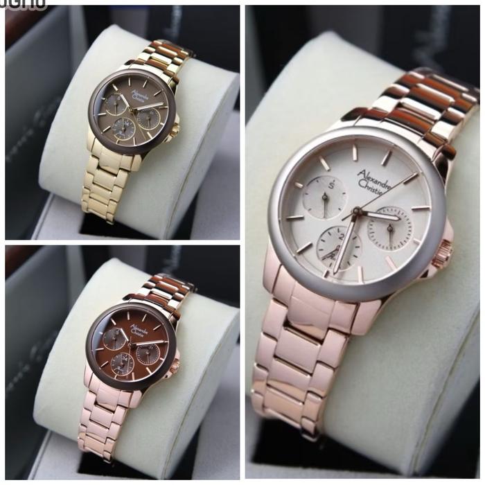 Jam Tangan Wanita Alexandre Christie AC 2A95 BF Original