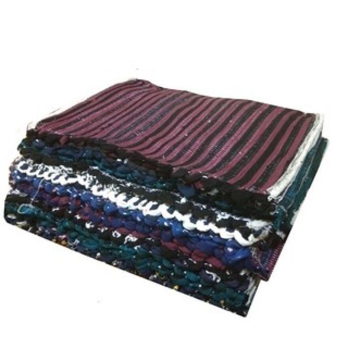 Keset Kain Tenun Rajut Anyam Doormat - Keset Kaki Kamar Mandi Dapur WC Kualitas Super - Foot Mat