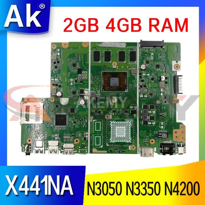 Motherboard Laptop X441NA 2GB 4GB RAM N3050 N3350 N4200 UNTUK ASUS
