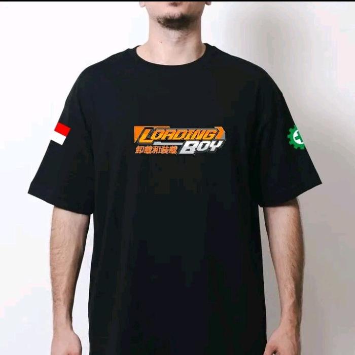 kaos forklift Pria Baju Pendek