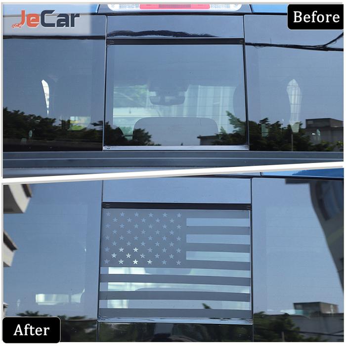 Stiker Decal Bendera Amerika Jendela Belakang Mobil Kaca Depan