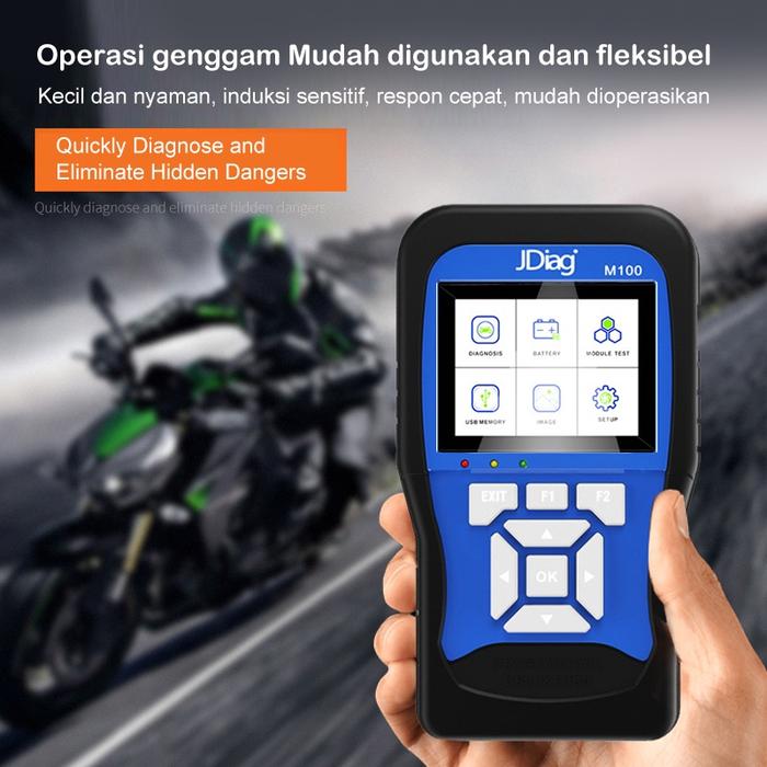 BEST SELLER Garansi JDiag M100 Motor Scanner Function Diagnostic Tool Diagnosis Kesalahan OBDII ECU 