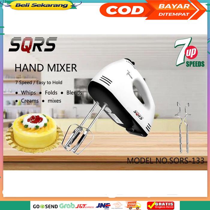 Super Hand Mixer merk Scarlett SQRS Pengaduk 7 Kecepatan Otomatis  Alat kocok SUPER MURAH