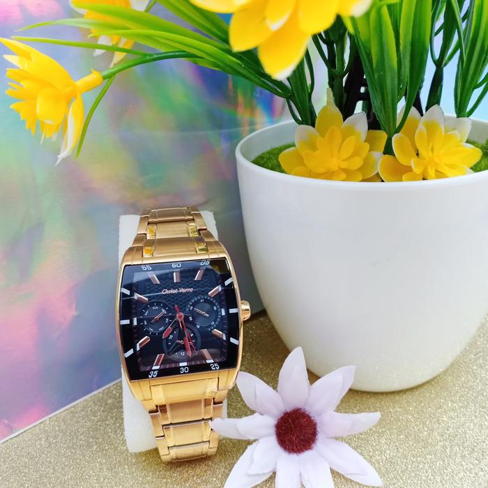 CHRIST VERRA CV913197L-15 BLK JAM TANGAN WANITA ORIGINAL GARANSI RESMI