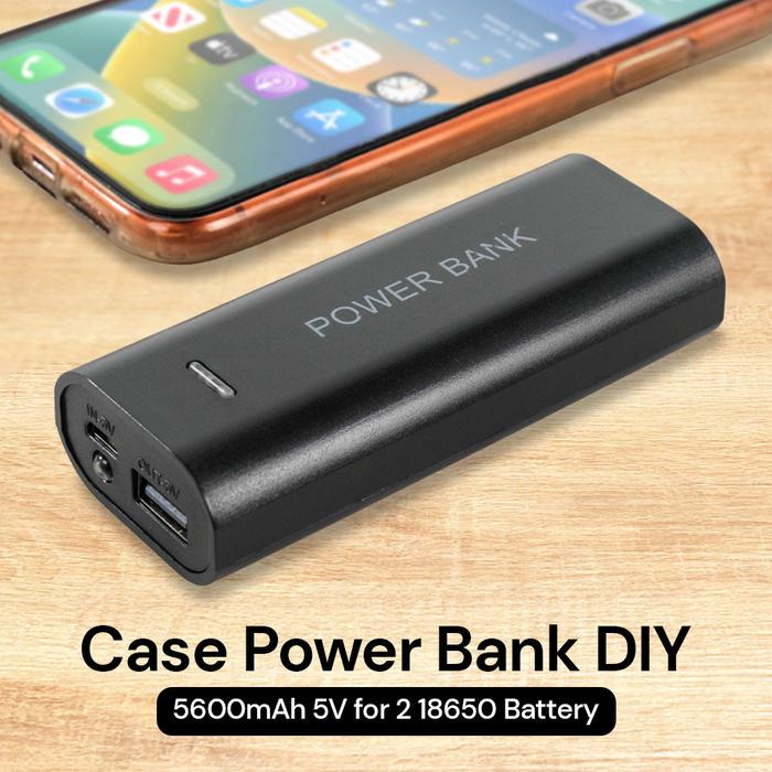 Case Power Bank DIY 5V for 2 18650 Battery - V600