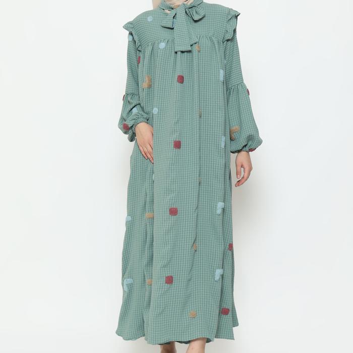 MEIRA - Gamis Crinkle Airflow Premium Motif 3D