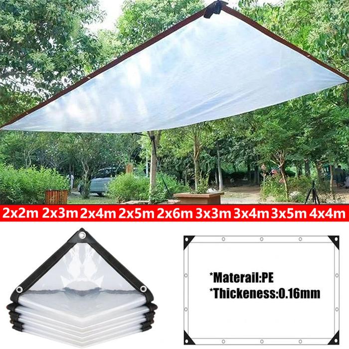 Transparent Outdoor Tarpaulin 0.16mm PE Rainproof Garden Plant Cover