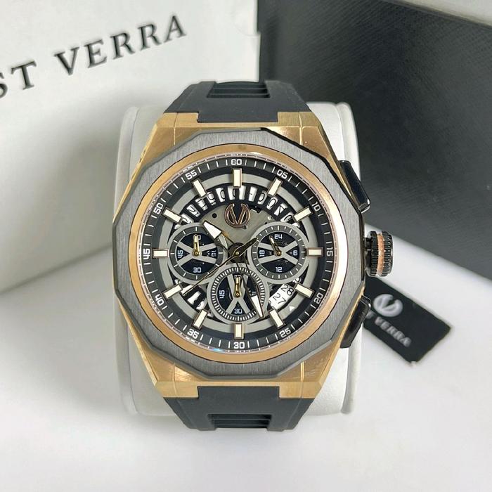 JAM TANGAN CHRIST VERRA CV 12189G-38BLK ORIGINAL