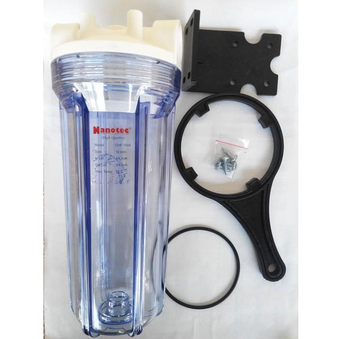 Housing Filter air /housing Clear 10" Nanotech drat 3/4 *