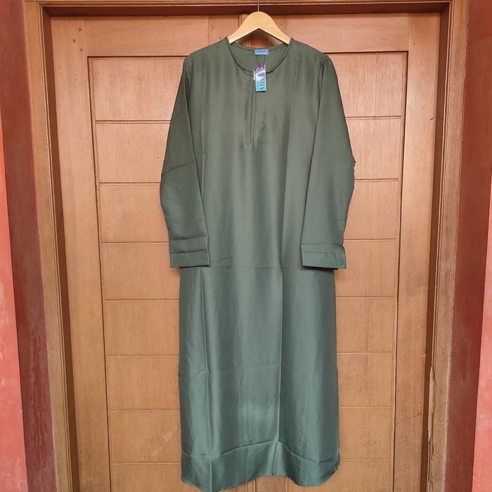 FADA Baju Wanita Muslim Gamis Abaya Polos Syakila Shakila Syari Casual Pink Simple Dress Basic