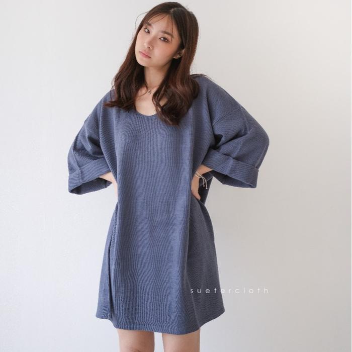 SUETERCLOTH - Yumi oversize sweater / sweater oversize wanita premium / dress rajut wanita terlaris